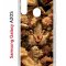 Чехол-накладка Samsung Galaxy A20S (588937) Kruche PRINT Котик с рыбками