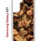 Чехол-накладка Samsung Galaxy S21 (594685) Kruche PRINT Котик с рыбками