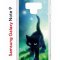 Чехол-накладка Samsung Galaxy Note 9 Kruche Print Черный кот