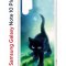 Чехол-накладка Samsung Galaxy Note 10+ Kruche Print Черный кот