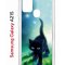 Чехол-накладка Samsung Galaxy A21S Kruche Print Черный кот