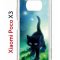 Чехол-накладка Xiaomi Poco X3/Poco X3 Pro Kruche Print Черный кот