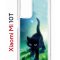 Чехол-накладка Xiaomi Mi 10T/Mi 10T Pro Kruche Print Черный кот