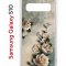 Чехол-накладка Samsung Galaxy S10 Kruche Print Белая роза