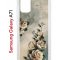 Чехол-накладка Samsung Galaxy A71 Kruche Print Белая роза
