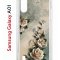 Чехол-накладка Samsung Galaxy A01/A015 (583858) Kruche PRINT Белая роза