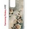Чехол-накладка Samsung Galaxy A32 Kruche Print Белая роза
