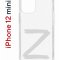 Чехол-накладка iPhone 12 mini Kruche Print Zet