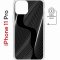 Чехол-накладка iPhone 11 Pro Kruche Magnet Print Line black