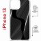 Чехол-накладка Apple iPhone 13 (610629) Kruche PRINT Line black