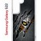 Чехол-накладка Samsung Galaxy S22 (610633) Kruche PRINT Тигриный глаз