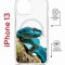 Чехол-накладка Apple iPhone 13 (610629) Kruche PRINT Змея
