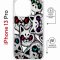 Чехол-накладка Apple iPhone 13 Pro (610630) Kruche PRINT Angry Cats