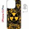 Чехол-накладка iPhone 13 Pro Kruche Magnet Print Danger