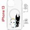 Чехол-накладка Apple iPhone 13 (610629) Kruche PRINT Angel Demon