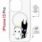 Чехол-накладка Apple iPhone 13 Pro (610630) Kruche PRINT Angel Demon