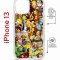 Чехол-накладка Apple iPhone 13 (610629) Kruche PRINT Симпсоны