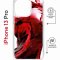 Чехол-накладка Apple iPhone 13 Pro (610630) Kruche PRINT Вино