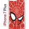 Чехол-накладка iPhone 7 Plus/8 Plus Kruche Print Человек-Паук красный