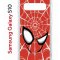Чехол-накладка Samsung Galaxy S10 Kruche Print Человек-Паук красный