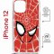 Чехол-накладка Apple iPhone 12  (598927) Kruche PRINT Человек-Паук красный