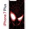 Чехол-накладка iPhone 7 Plus/8 Plus Kruche Print Человек-Паук черный