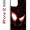 Чехол-накладка iPhone 12 mini Kruche Print Человек-Паук черный