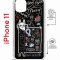 Чехол-накладка Apple iPhone 11 (598920) Kruche PRINT Кот Питер