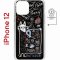 Чехол-накладка iPhone 12/12 Pro Kruche Magnet Print Кот Питер