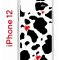 Чехол-накладка iPhone 12/12 Pro Kruche Print Корова