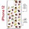 Чехол-накладка iPhone 12/12 Pro Kruche Magrope Print Cake