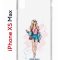 Чехол-накладка iPhone XS Max Kruche Print Fashion Girl