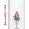 Чехол-накладка Xiaomi Redmi 9 Kruche Print Fashion Girl