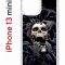 Чехол-накладка iPhone 13 mini Kruche Print Skull Hands