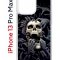 Чехол-накладка iPhone 13 Pro Max Kruche Print Skull Hands