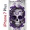 Чехол-накладка iPhone 7 Plus Kruche Print Sugar Skull