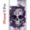 Чехол-накладка iPhone 11 Pro Kruche Print Sugar Skull