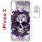 Чехол-накладка Apple iPhone X (598892) Kruche PRINT Sugar Skull