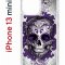 Чехол-накладка iPhone 13 mini Kruche Print Sugar Skull