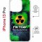 Чехол-накладка Apple iPhone 13 Pro (610630) Kruche PRINT Toxic