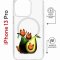 Чехол-накладка iPhone 13 Pro Kruche Magrope Print Авокотики