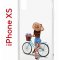 Чехол-накладка iPhone X/XS Kruche Print Велосипедная прогулка
