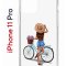 Чехол-накладка iPhone 11 Pro Kruche Print Велосипедная прогулка