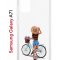 Чехол-накладка Samsung Galaxy A71 Kruche Print Велосипедная прогулка