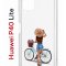 Чехол-накладка Huawei P40 Lite Kruche Print Велосипедная прогулка