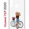 Чехол-накладка Huawei Y6p 2020 Kruche Print Велосипедная прогулка