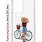 Чехол-накладка Samsung Galaxy Note 20 Ultra Kruche Print Велосипедная прогулка