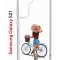 Чехол-накладка Samsung Galaxy S21/S30 Kruche Print Велосипедная прогулка