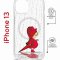 Чехол-накладка Apple iPhone 13 (610629) Kruche PRINT Девочка с зонтом