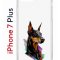 Чехол-накладка iPhone 7 Plus/8 Plus Kruche Print Доберман